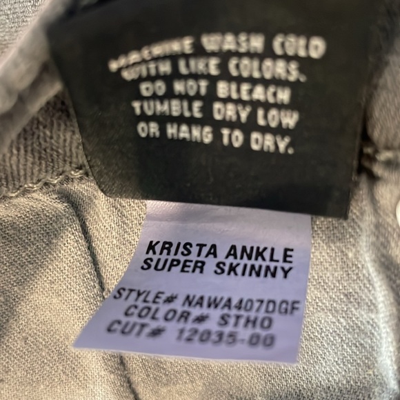 Hudson Super Skinny Gray Ankle Denim Sz27 - Picture 14 of 15